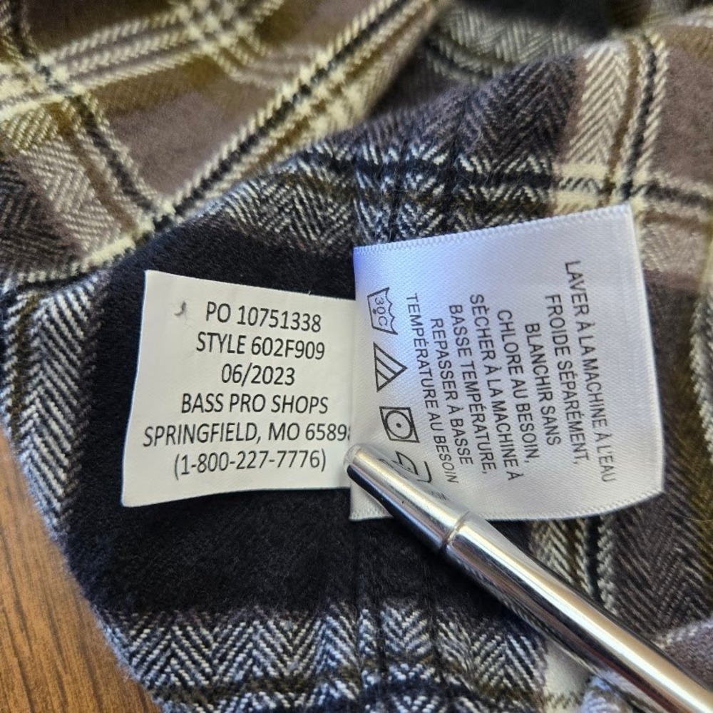 Red Head Mens Plaid Flannel Shirt Long Sleeve Button Down Warm Top Sz LT Tall - Picture 6 of 10